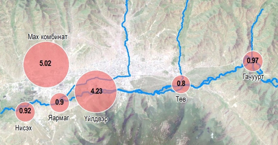Улаанбаатар хотын ус хангамжийн эх үүсвэрүүдийн усны чанар